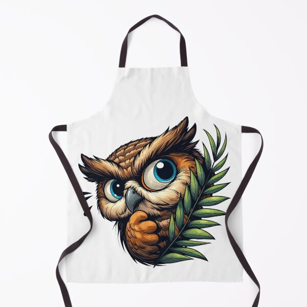 Item preview, Peek Owl - Whimsical Cartoon Art designed and sold by Designowner.