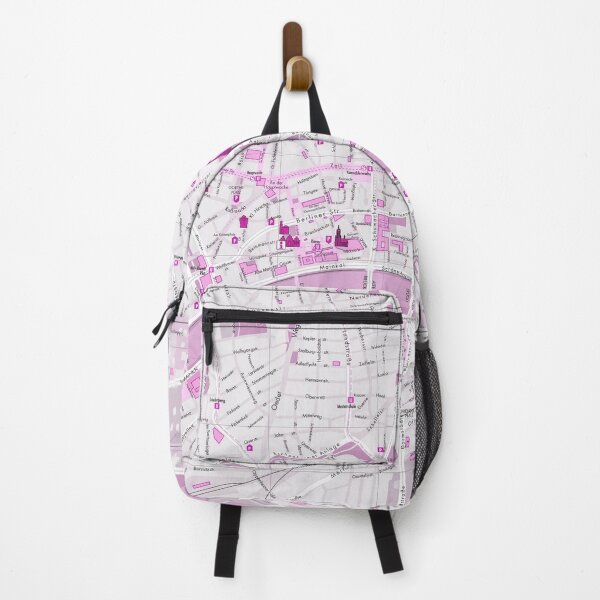 Item preview, Frankfurt City Map Pink-Art designed and sold by Carinaprint.