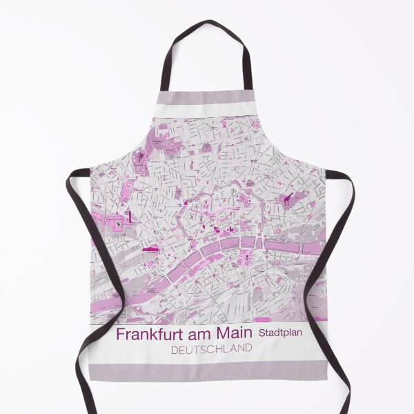 Item preview, Frankfurt City Map Pink-Art designed and sold by Carinaprint.