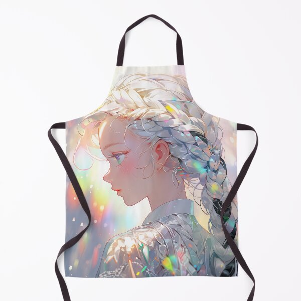 Item preview, Reflective Opalescent Glint Braids Anime Girl designed and sold by bubblegoth.