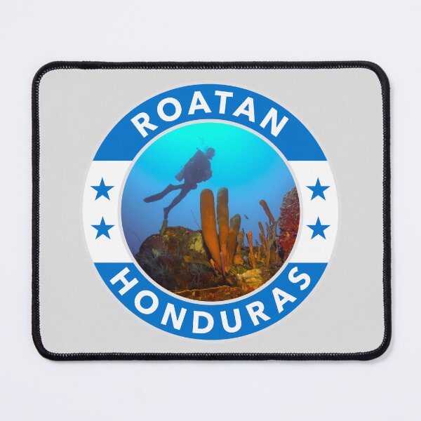 Item preview, Roatan, Honduras Round Emblem designed and sold by travelwitheric.