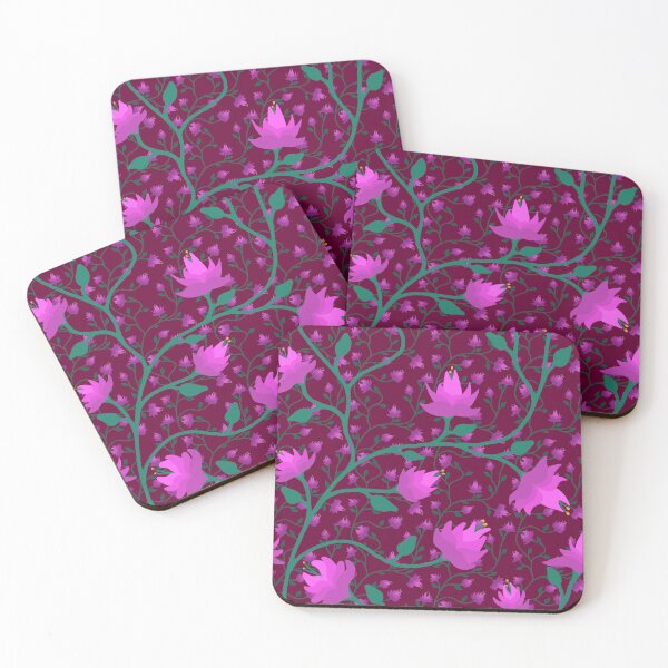 Item preview, Tangled Vines and Flowers (Cranberry) designed and sold by AmberAzbell.