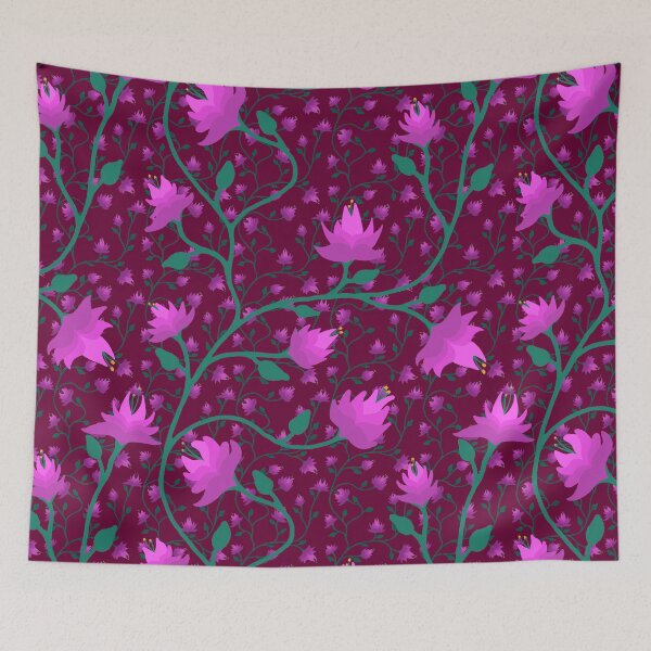 Item preview, Tangled Vines and Flowers (Cranberry) designed and sold by AmberAzbell.