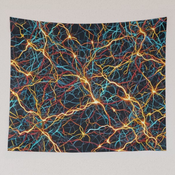 Item preview, Abstract Colorful Electricity Pattern designed and sold by calibrit.