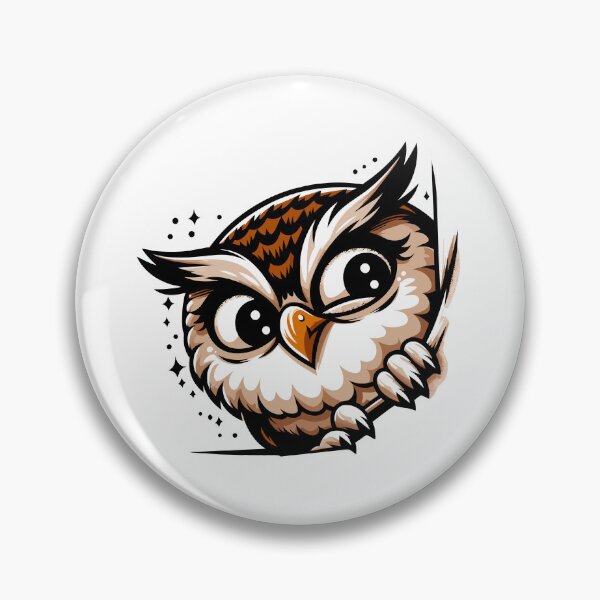 Item preview, Funny Cute Peek Owl designed and sold by Designowner.