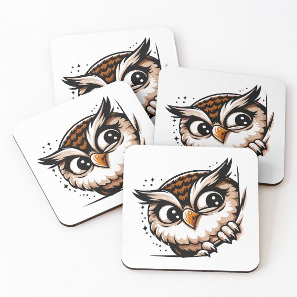 Item preview, Funny Cute Peek Owl designed and sold by Designowner.