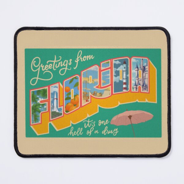 Item preview, Florida!!! It’s one hell of a drug- postcard designed and sold by Letteredbylacey.