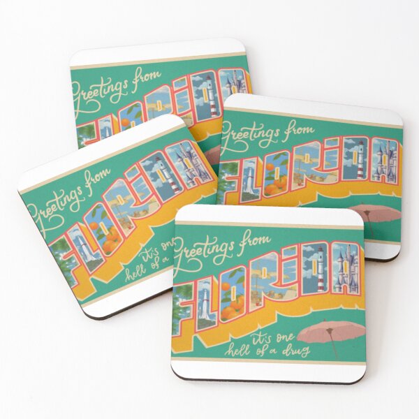 Item preview, Florida!!! It’s one hell of a drug- postcard designed and sold by Letteredbylacey.