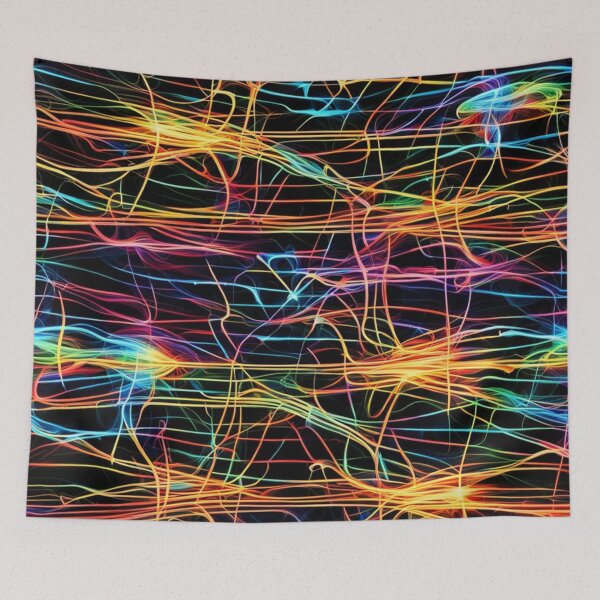 Item preview, Abstract Colorful Electricity Pattern designed and sold by calibrit.