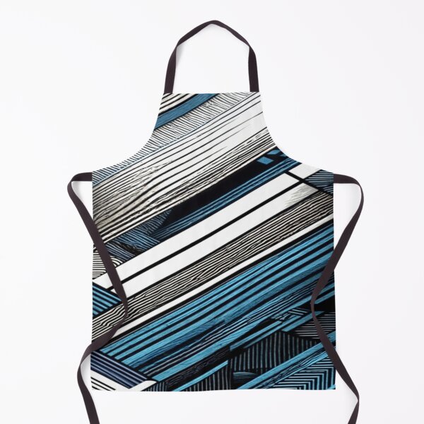 Item preview, Modern Blue White and Black Stripes Pattern Fitted FUNNY Classic T-Shirt designed and sold by Ulykit.