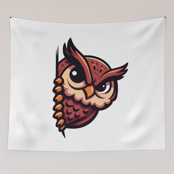 Item preview, Funny Cute Peek Owl designed and sold by Designowner.