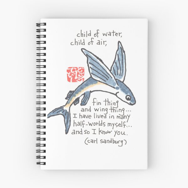 Item preview, Flying Fish (v.3) designed and sold by dosankodebbie's etegami world.