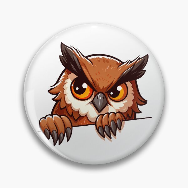 Item preview, Funny Cute Peek Owl: Curious eyes designed and sold by Designowner.