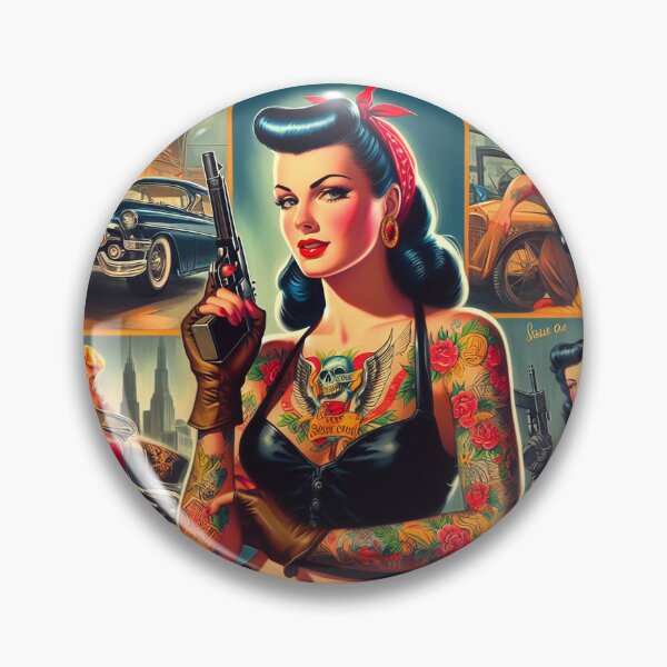 Item preview, Vintage Pulp Pin-up designed and sold by PulpVintage.