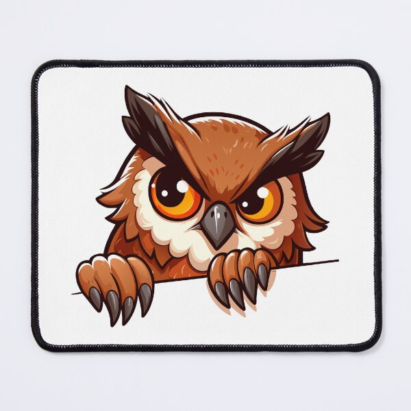 Item preview, Funny Cute Peek Owl: Curious eyes designed and sold by Designowner.