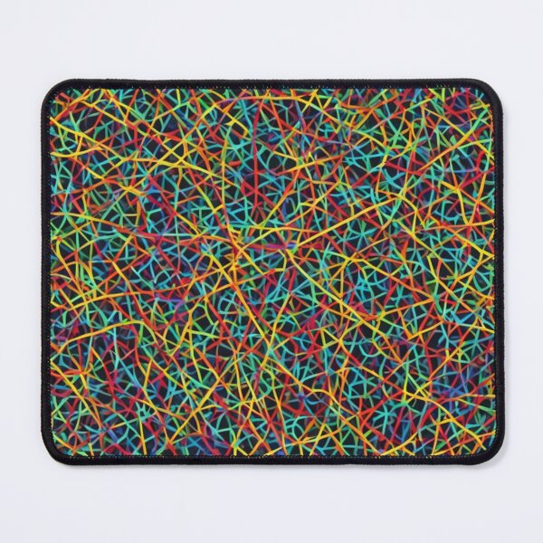 Artikelvorschau, Abstraktes buntes String-Art-Muster entworfen und verkauft von calibrit.