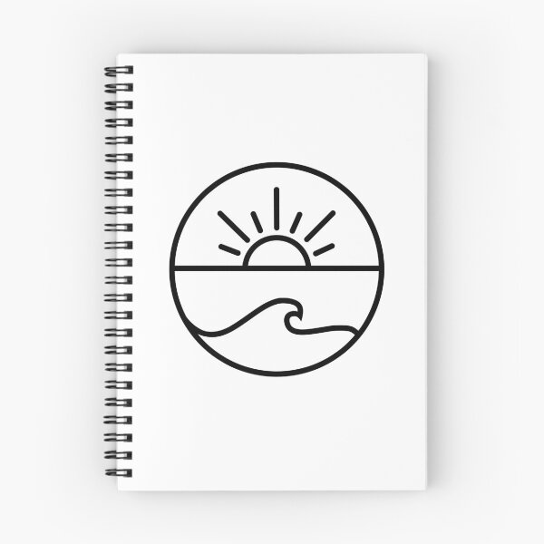 Aperçu de l'œuvre Conception minimaliste de vagues de coucher de soleil créée et vendue par Dlash.