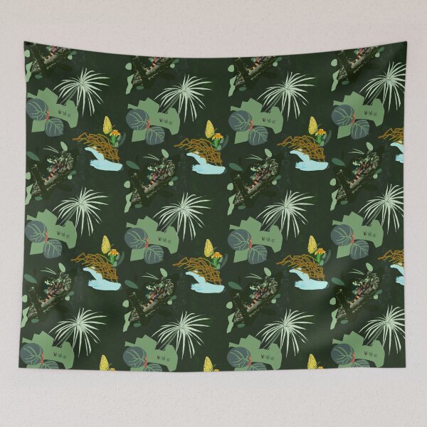 Item preview, Mangrove Eclectic with Camouflaging Iguana designed and sold by Sojobeatsdesign.