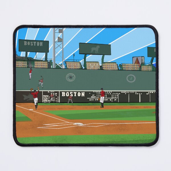 Item preview, Climbing the Green Monster at Fenway Park designed and sold by peterdrawings.