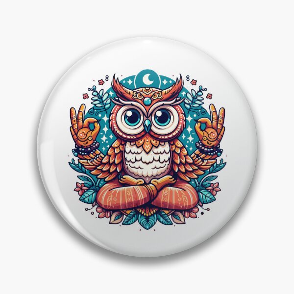 Item preview, Owl Yoga: Abstract Art designed and sold by Designowner.