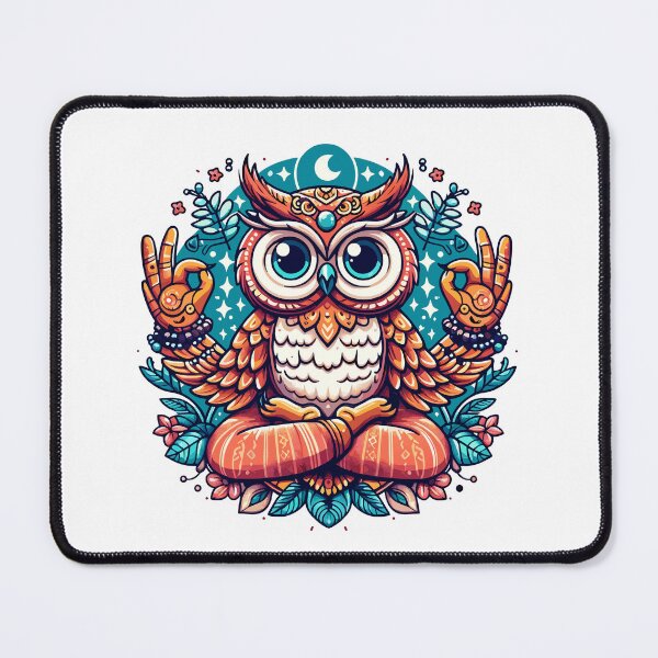 Item preview, Owl Yoga: Abstract Art designed and sold by Designowner.