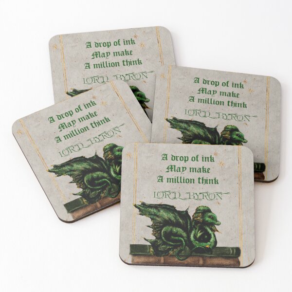 Item preview, Fantasy Art Book Dragon World Book Day Lord Byron Quote designed and sold by Monica Laipple.