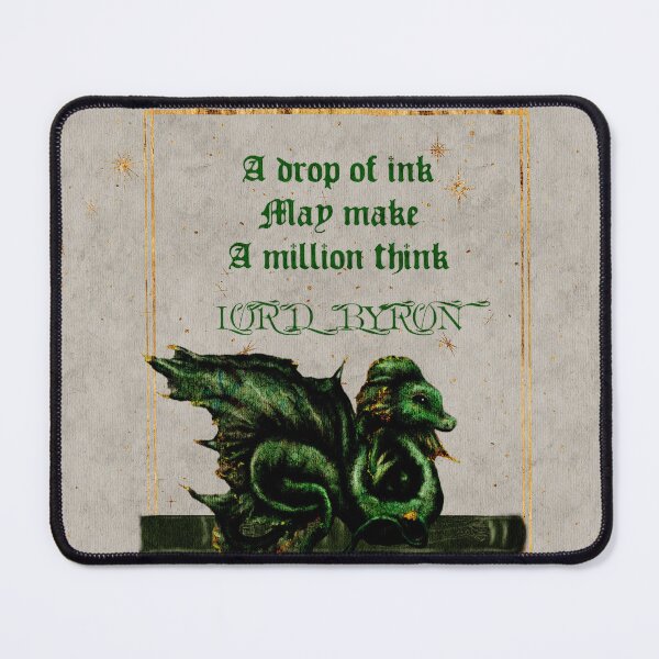 Item preview, Fantasy Art Book Dragon World Book Day Lord Byron Quote designed and sold by Monica Laipple.