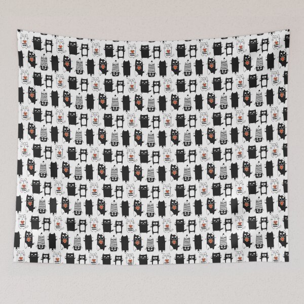 Item preview,  meaw cool cute cats black designed and sold by mando24895.