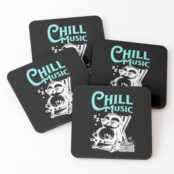Item preview, CHILL OUT MUSIC  - Chillax Penguin (blue/white), designed and sold by Discothreadz.