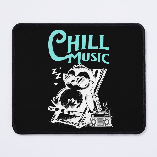 Item preview, CHILL OUT MUSIC  - Chillax Penguin (blue/white), designed and sold by Discothreadz.