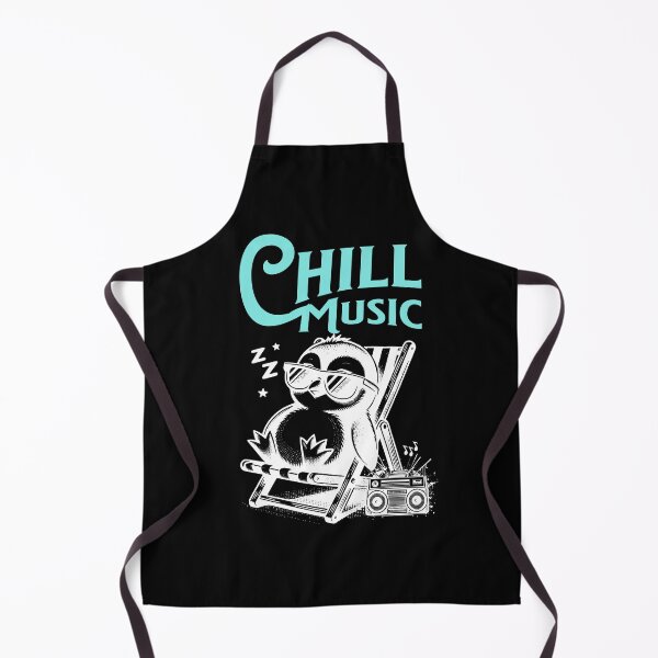 Item preview, CHILL OUT MUSIC - Chillax Penguin (blue/white), designed and sold by Discothreadz.