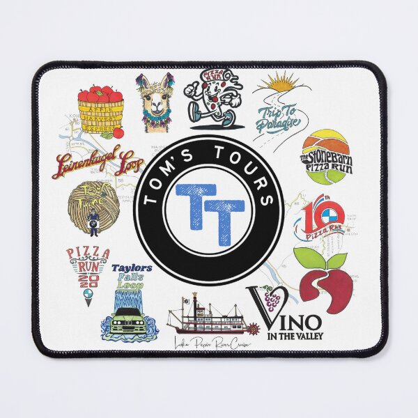 Item preview, Toms Tours Collage & Map square designed and sold by Tom’s Tours Merch.