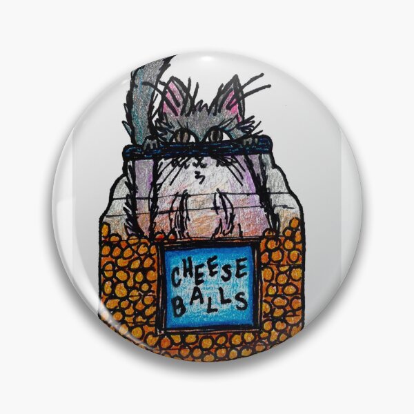 Item preview, Sneaky cheese ball cat designed and sold by EstherLaBelle.