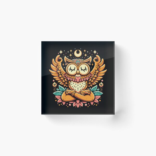 Item preview, Owl Yoga: Mystical Moonlit designed and sold by Designowner.