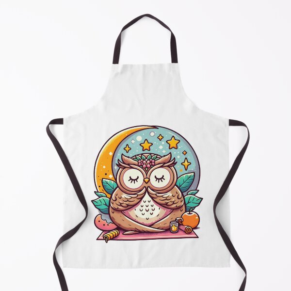 Item preview, Owl Yoga Whimsical Wildlife Art designed and sold by Designowner.