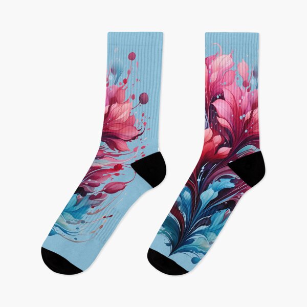 Item preview, Flowers and Ink Splatters designed and sold by colorissimo.
