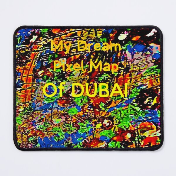 Item preview, My Dream Pixel Map of Dubai, Abstract Illustration designed and sold by SoulArtSara.