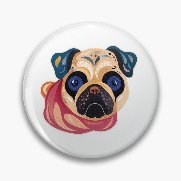 Item preview, Set of 3 bug-eyed pugs 2 designed and sold by hanadvartstudio.
