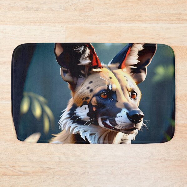 Item preview, Cute African Wild Dog In The Jungle designed and sold by TheArtOfPat.