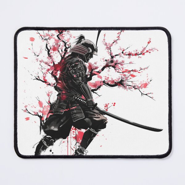 Item preview, Cherry Blossom Samurai Art - Warrior Ethos Canvas Print (PRNT ON WHITE ONLY) designed and sold by Mephisto696.