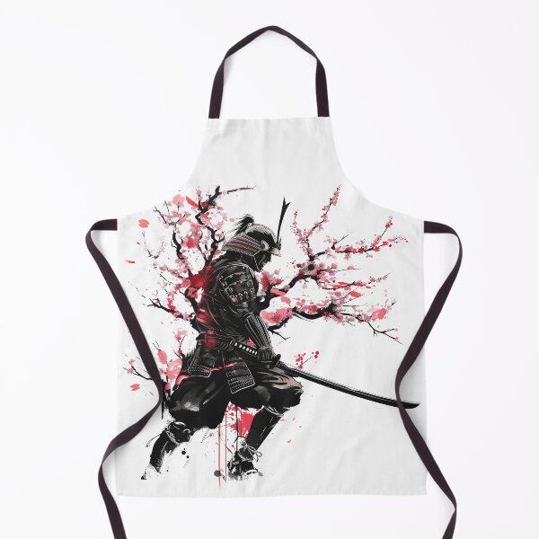 Item preview, Cherry Blossom Samurai Art - Warrior Ethos Canvas Print (PRNT ON WHITE ONLY) designed and sold by Mephisto696.