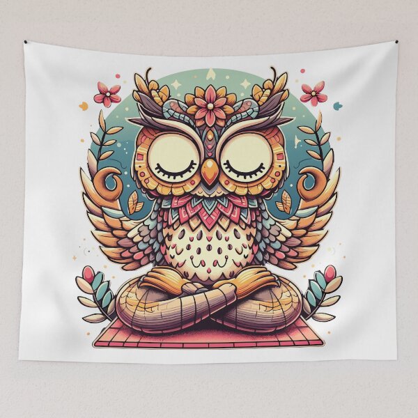 Item preview, Enchanted Forest Owl - Whimsical Nature-Inspired Artwork designed and sold by Designowner.