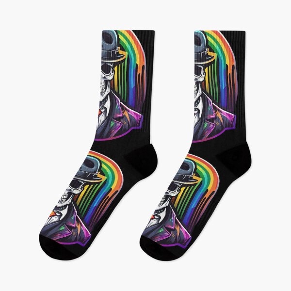 Item preview, Mr. Rainbow Skull logo designed and sold by ArtByFrancis.