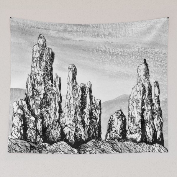 Item preview, desert towers FH BW designed and sold by Gerardo Segismundo.