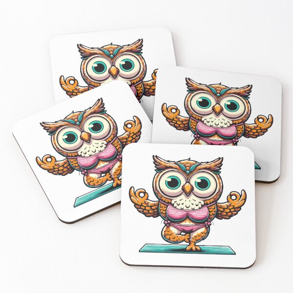 Item preview, Adorable Yoga Owl - Cute Zen Meditation Bird Illustration designed and sold by Designowner.