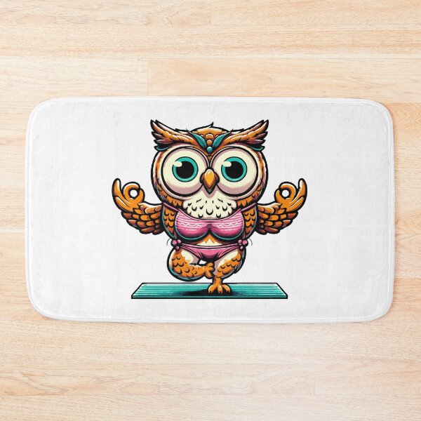 Item preview, Adorable Yoga Owl - Cute Zen Meditation Bird Illustration designed and sold by Designowner.