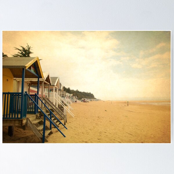 Item preview, Vintage style beach huts at Wells-next-the-sea designed and sold by MyriadLifePhoto.