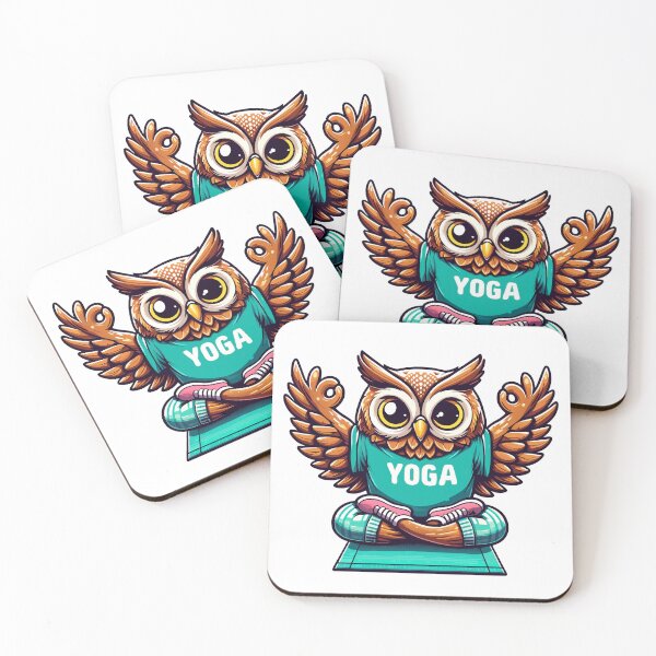Item preview, Wise Owl Yoga Master - Serene Meditation Illustration designed and sold by Designowner.