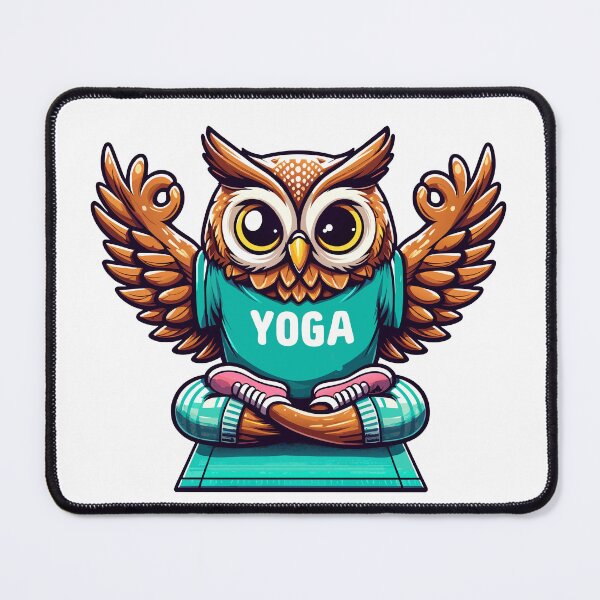Item preview, Wise Owl Yoga Master - Serene Meditation Illustration designed and sold by Designowner.