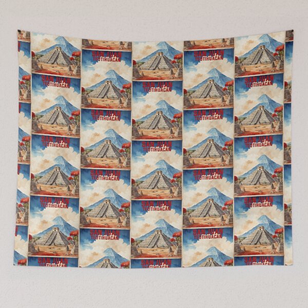 Item preview, San Juan Teotihuacan Estado de Mexico Vintage Travel Tourism designed and sold by TravelersGems.